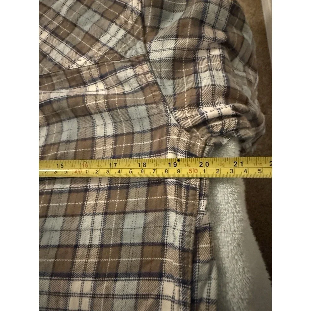 Alpine Design Wadi Hike Flannel Shirt Womens S Brown Plaid Button Up NWT Outdoor - Picture 6 of 6